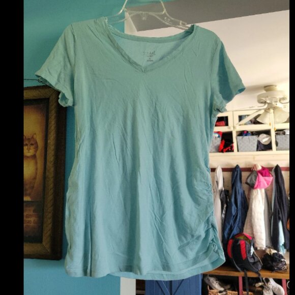 Womens size medium maternity blue t-shirt - Picture 1 of 1
